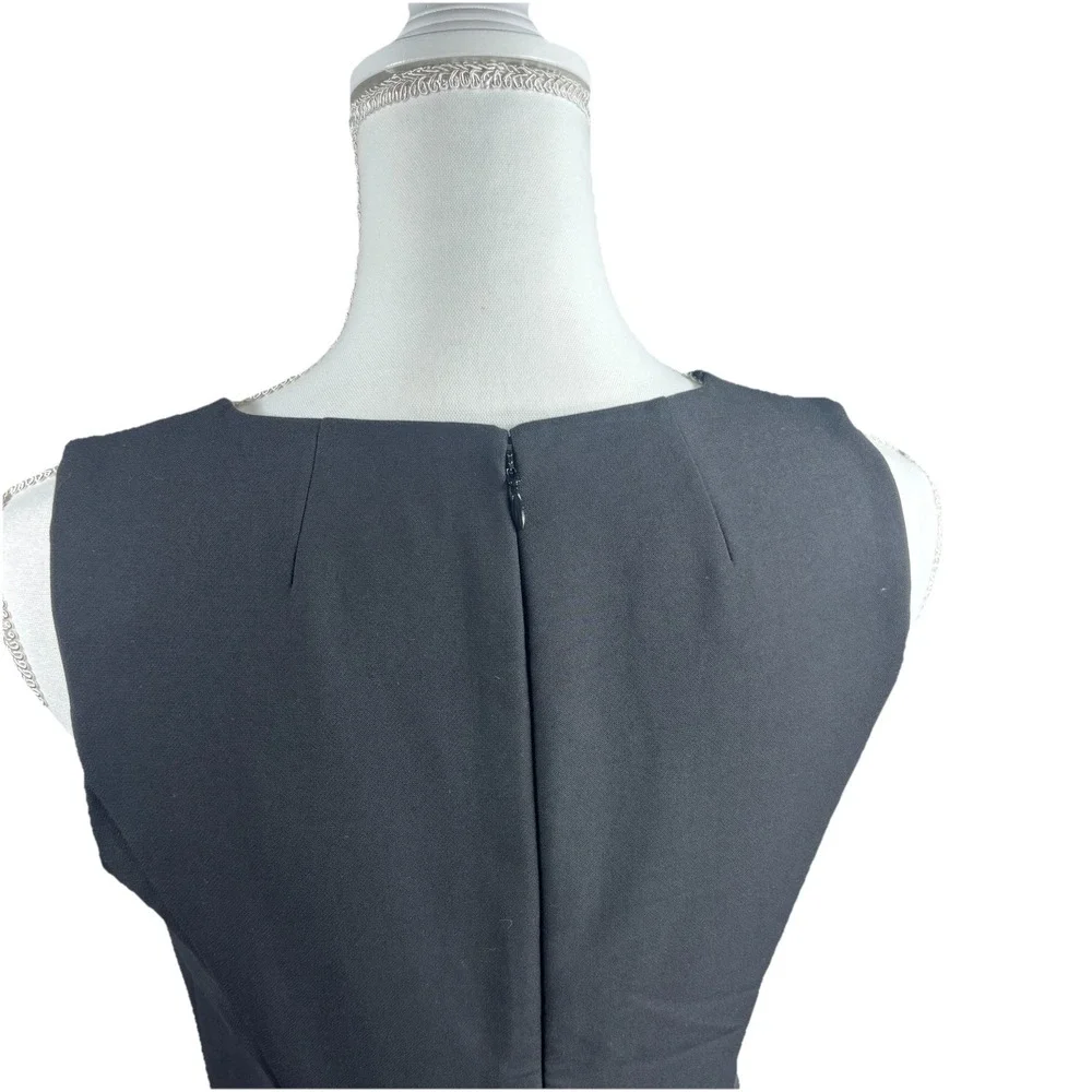 J Crew Professional Black Career Dress Sheath‎ Sleeveless Size 4  $148